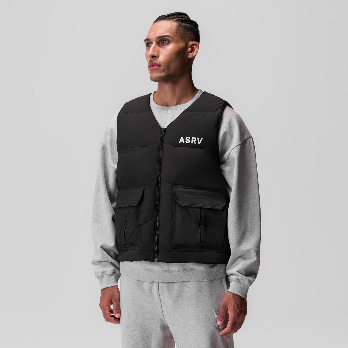 0859. Ripstop Insulated Puffer Gilet - Black | ASRV