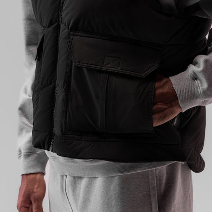 0859. Ripstop Insulated Puffer Gilet - Black | ASRV