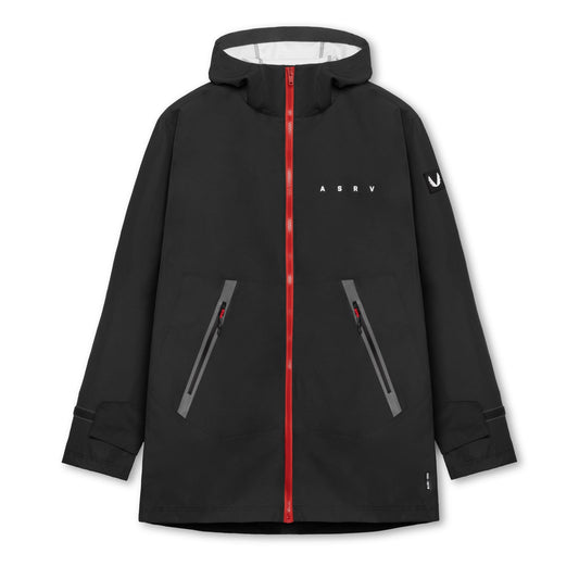0678. Hipora® AQUAzip® Tech Parka - Black | ASRV