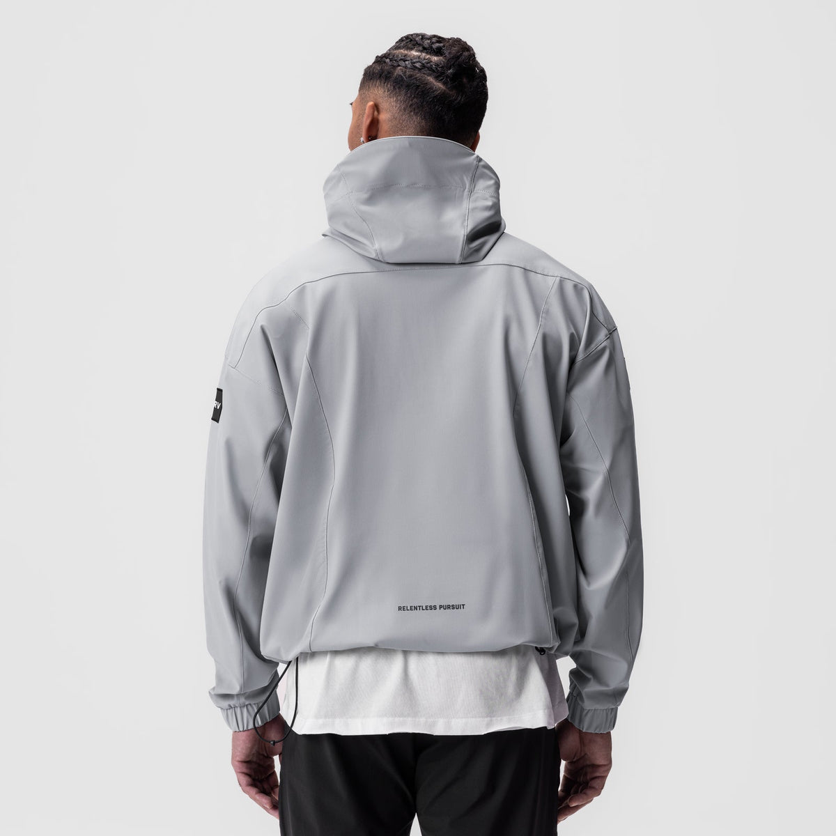 0717. Weather-Ready Anorak Jacket - Slate Grey "Patch" | ASRV