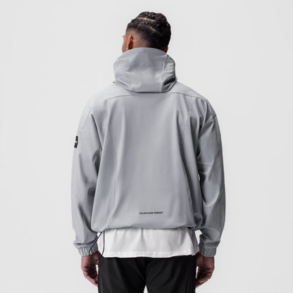 0717. Weather-Ready Anorak Jacket - Slate Grey "Patch" | ASRV