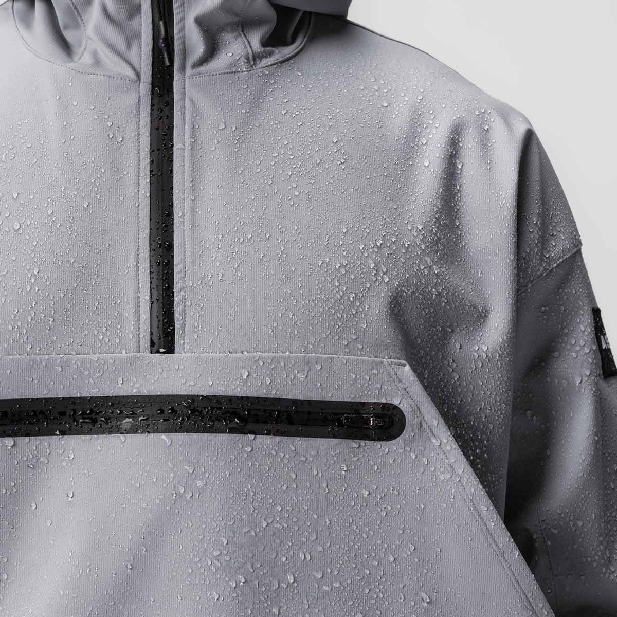 0717. Weather-Ready Anorak Jacket - Slate Grey "Patch" | ASRV