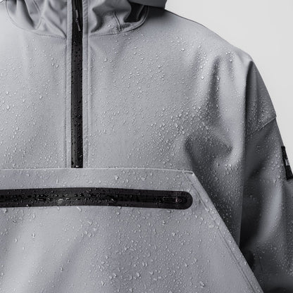 0717. Weather-Ready Anorak Jacket - Slate Grey "Patch" | ASRV