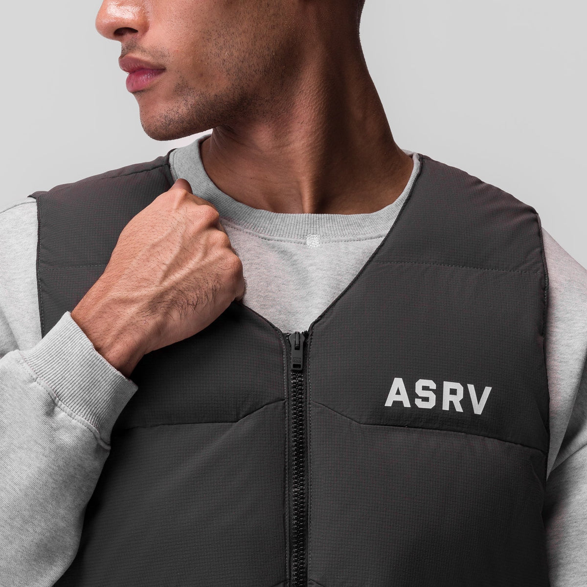 0859. Ripstop Insulated Puffer Gilet - Space Grey | ASRV