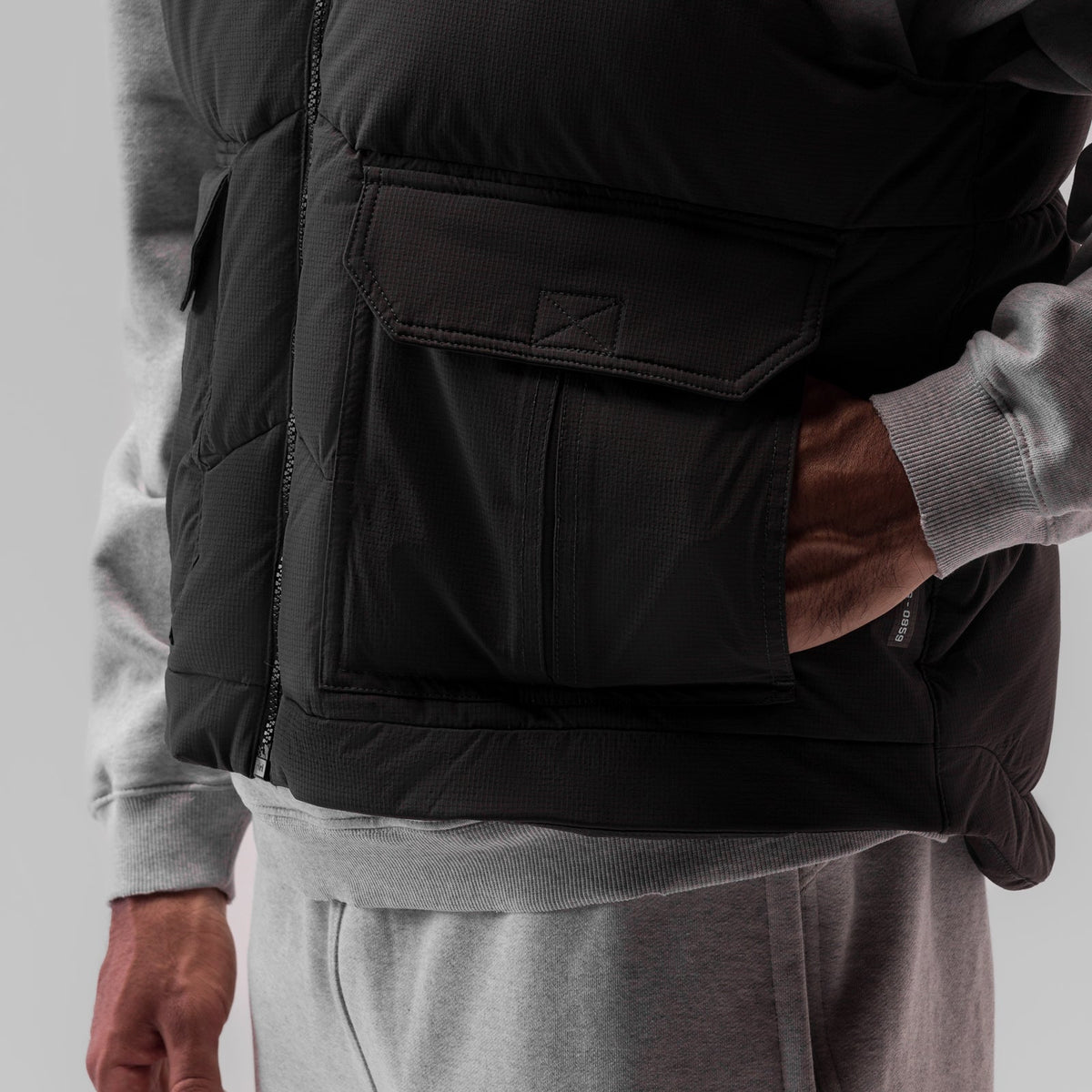 0859. Ripstop Insulated Puffer Gilet - Space Grey | ASRV
