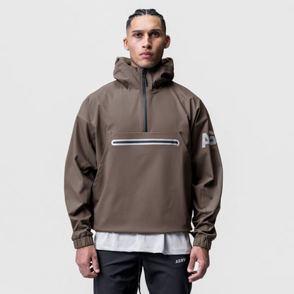 0717. Weather-Ready Anorak Jacket - Deep Taupe | ASRV