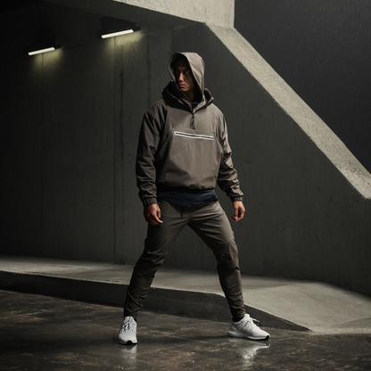 0717. Weather-Ready Anorak Jacket - Deep Taupe | ASRV
