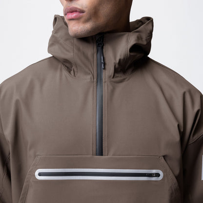 0717. Weather-Ready Anorak Jacket - Deep Taupe | ASRV