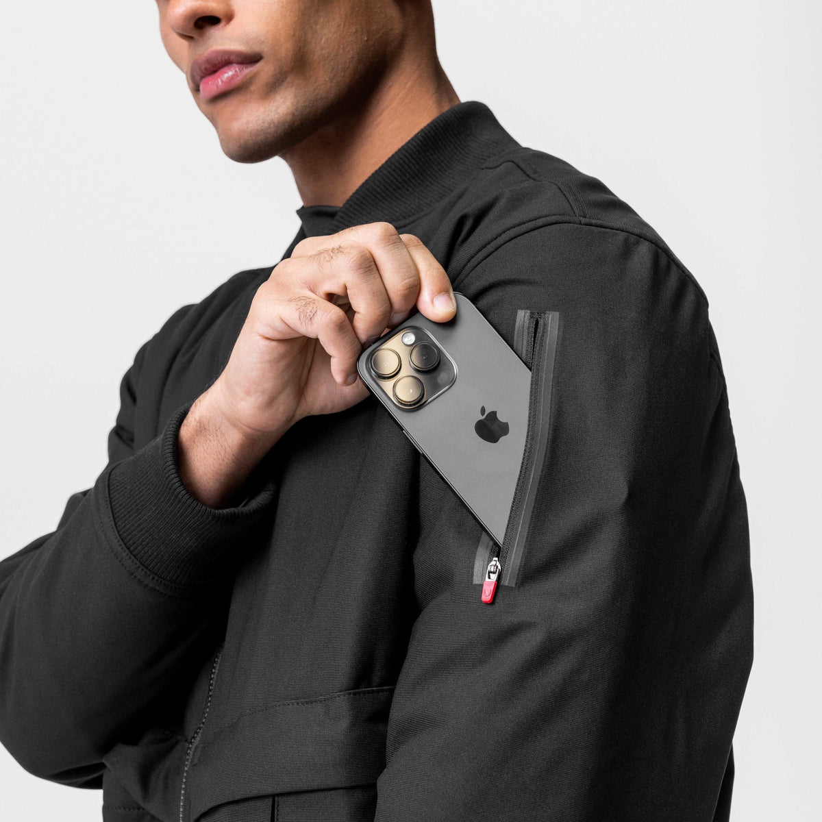 0677. Kinterra™ Weatherproof Bomber Jacket - Black | ASRV