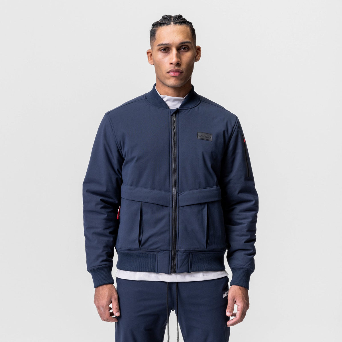 0677. Kinterra™ Weatherproof Bomber Jacket - Navy | ASRV