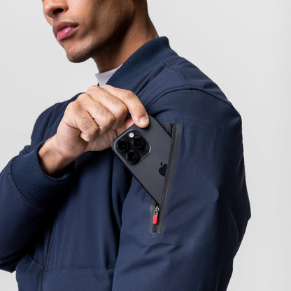 0677. Kinterra™ Weatherproof Bomber Jacket - Navy | ASRV