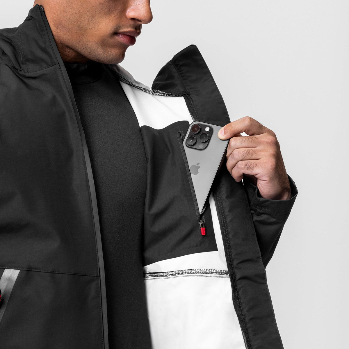 0678. Hipora® Tech Parka - Black | ASRV