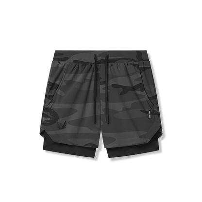 0865. Tetra-Lite® 5" Liner Short - Black Camo "Wings"/Black | ASRV