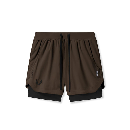 0865. Tetra-Lite® 5" Liner Short - Dark Earth "Wings"/Black | ASRV