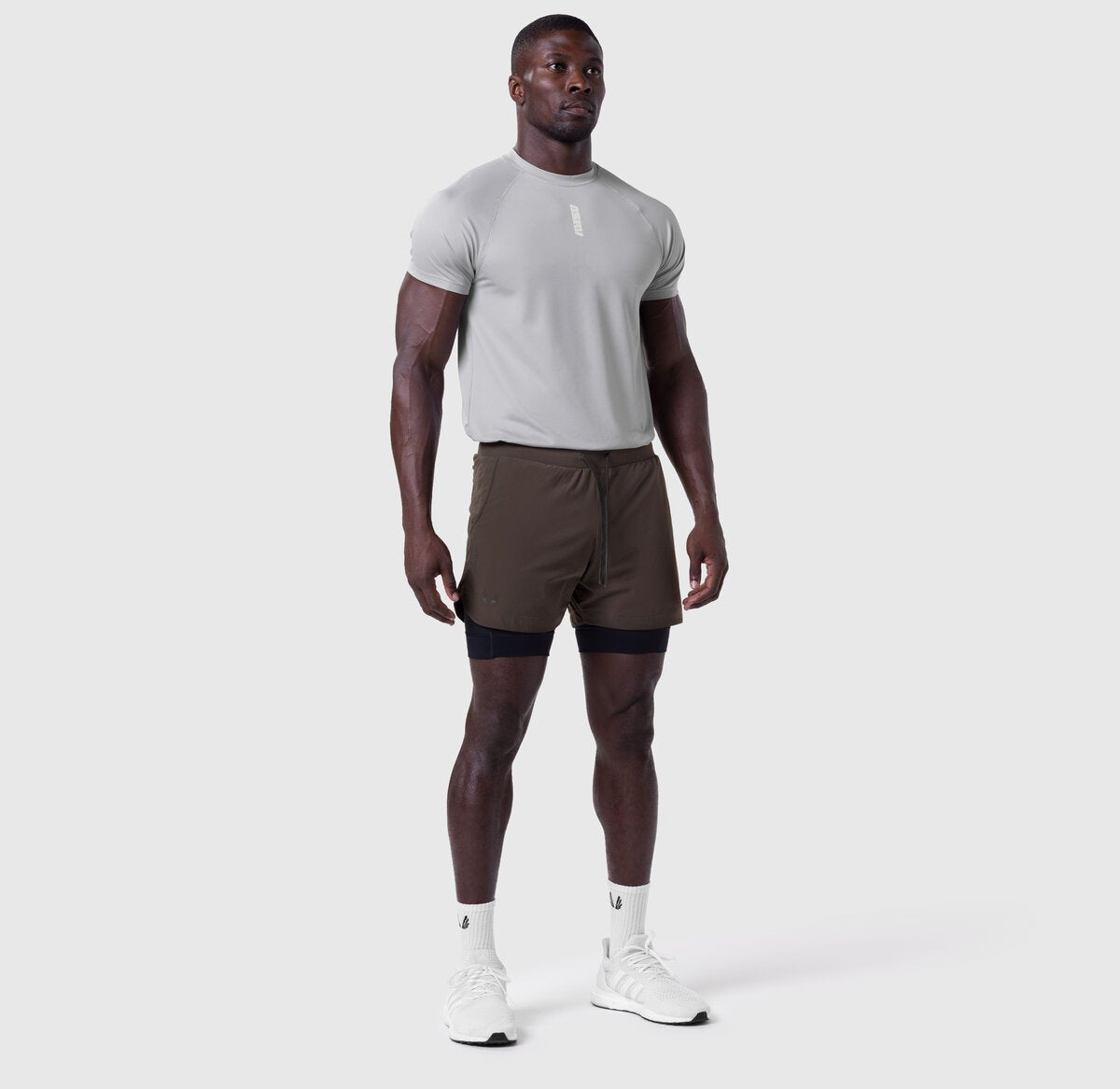0865. Tetra-Lite® 5" Liner Short - Dark Earth "Wings"/Black | ASRV
