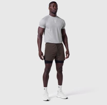 0865. Tetra-Lite® 5" Liner Short - Dark Earth "Wings"/Black | ASRV
