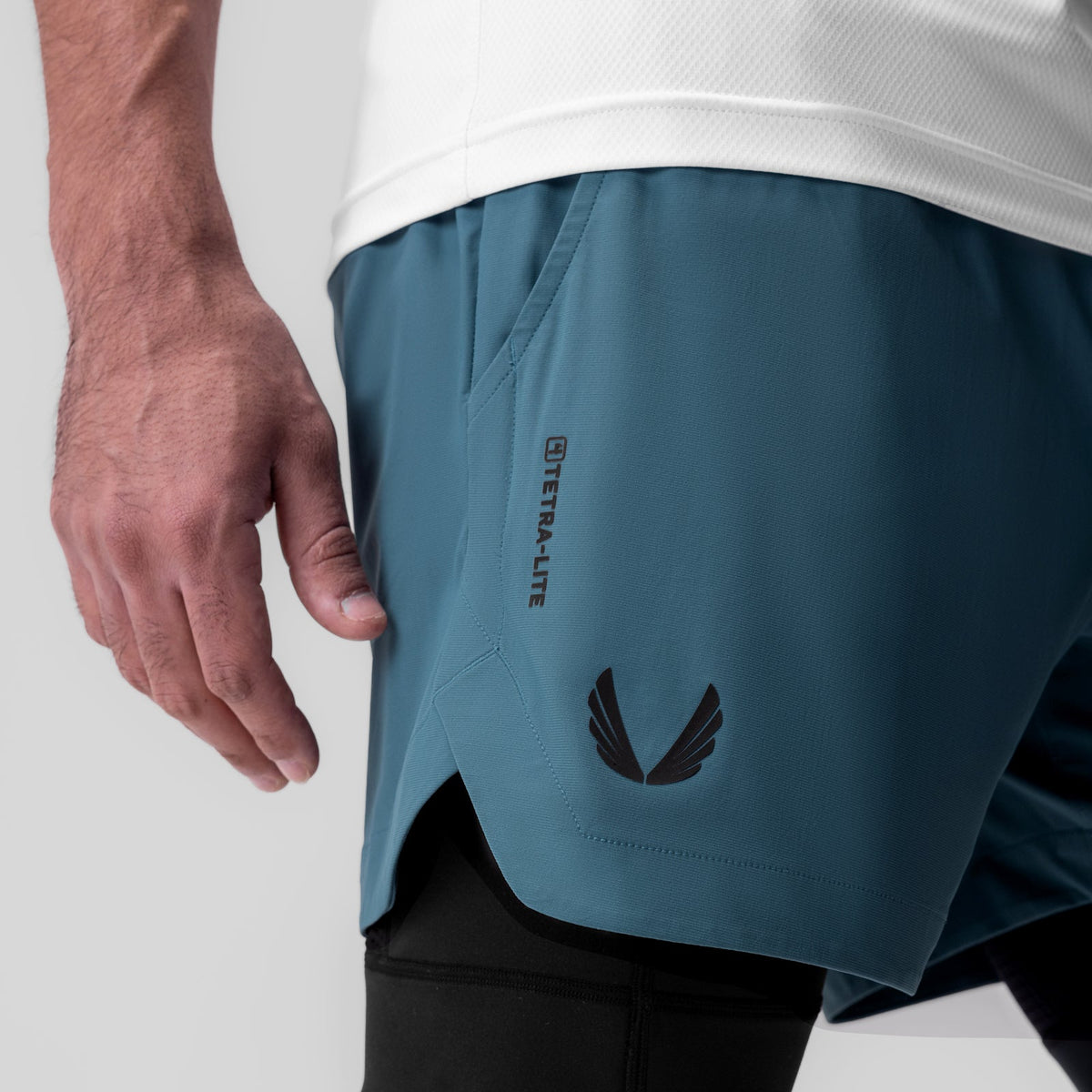 0865. Tetra-Lite® 5" Liner Short - Storm "Wings"/Black | ASRV