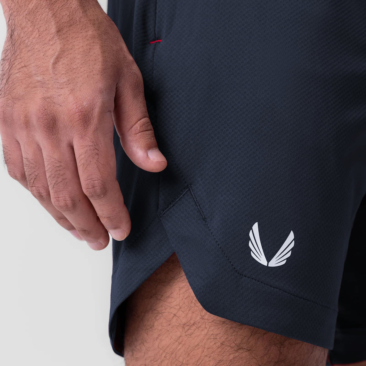 0994. AeroSilver® 7" Linerless Short - Navy | ASRV