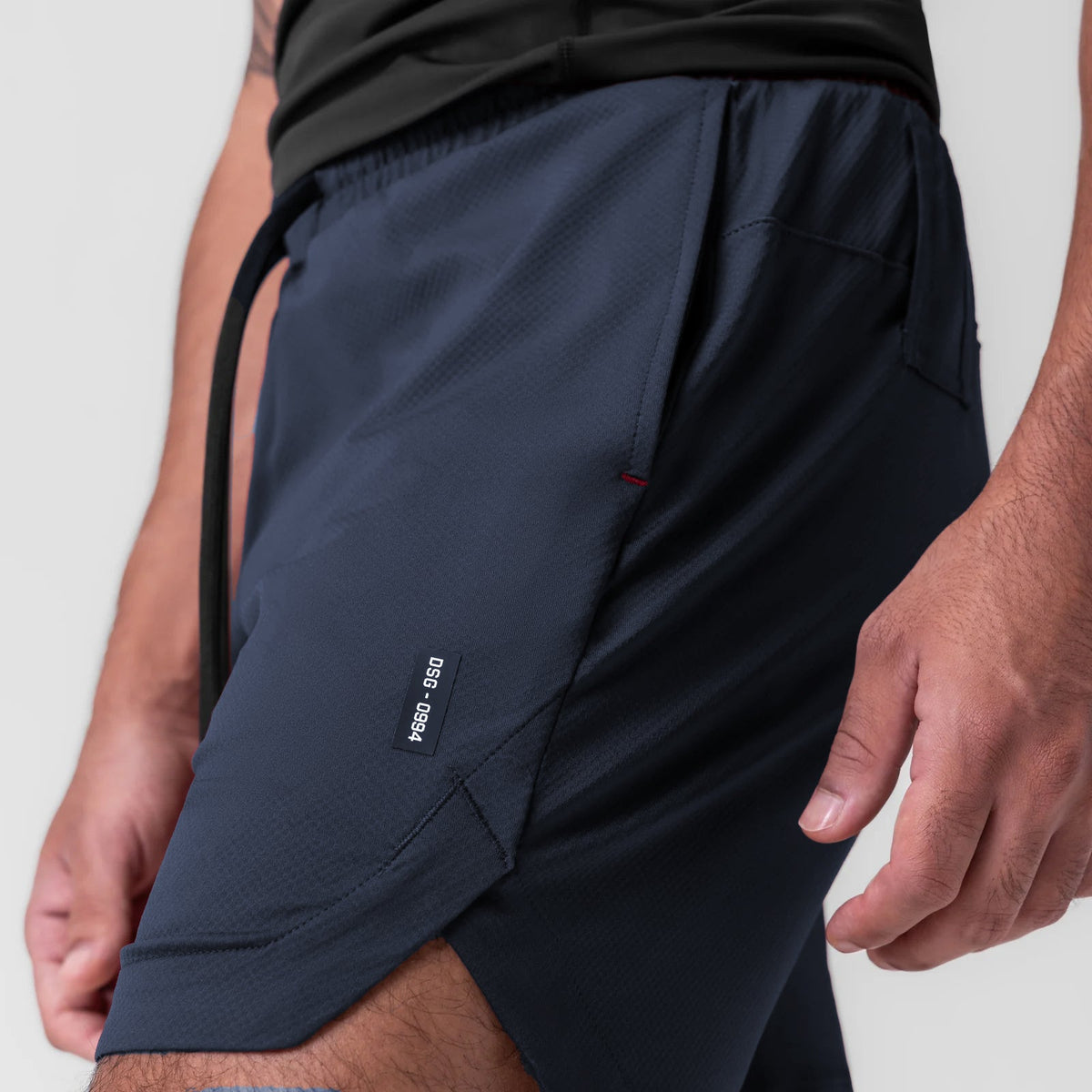 0994. AeroSilver® 7" Linerless Short - Navy | ASRV