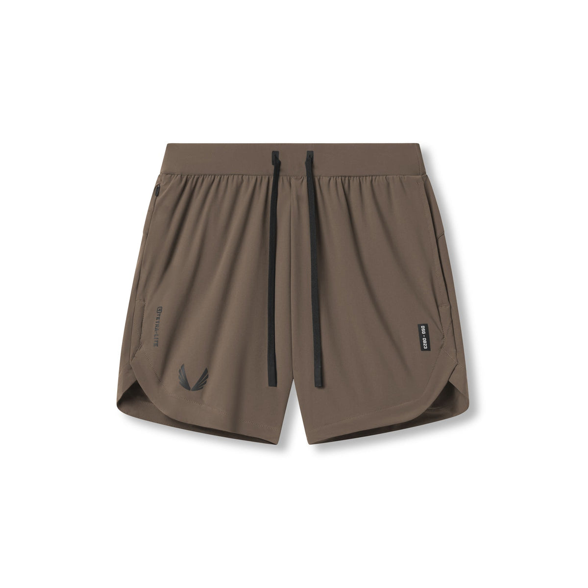 0823. Tetra-Lite® 7" Linerless Short - Deep Taupe "Wings" | ASRV