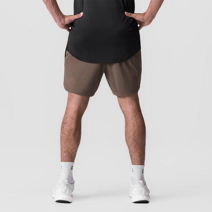 0823. Tetra-Lite® 7" Linerless Short - Deep Taupe "Wings" | ASRV