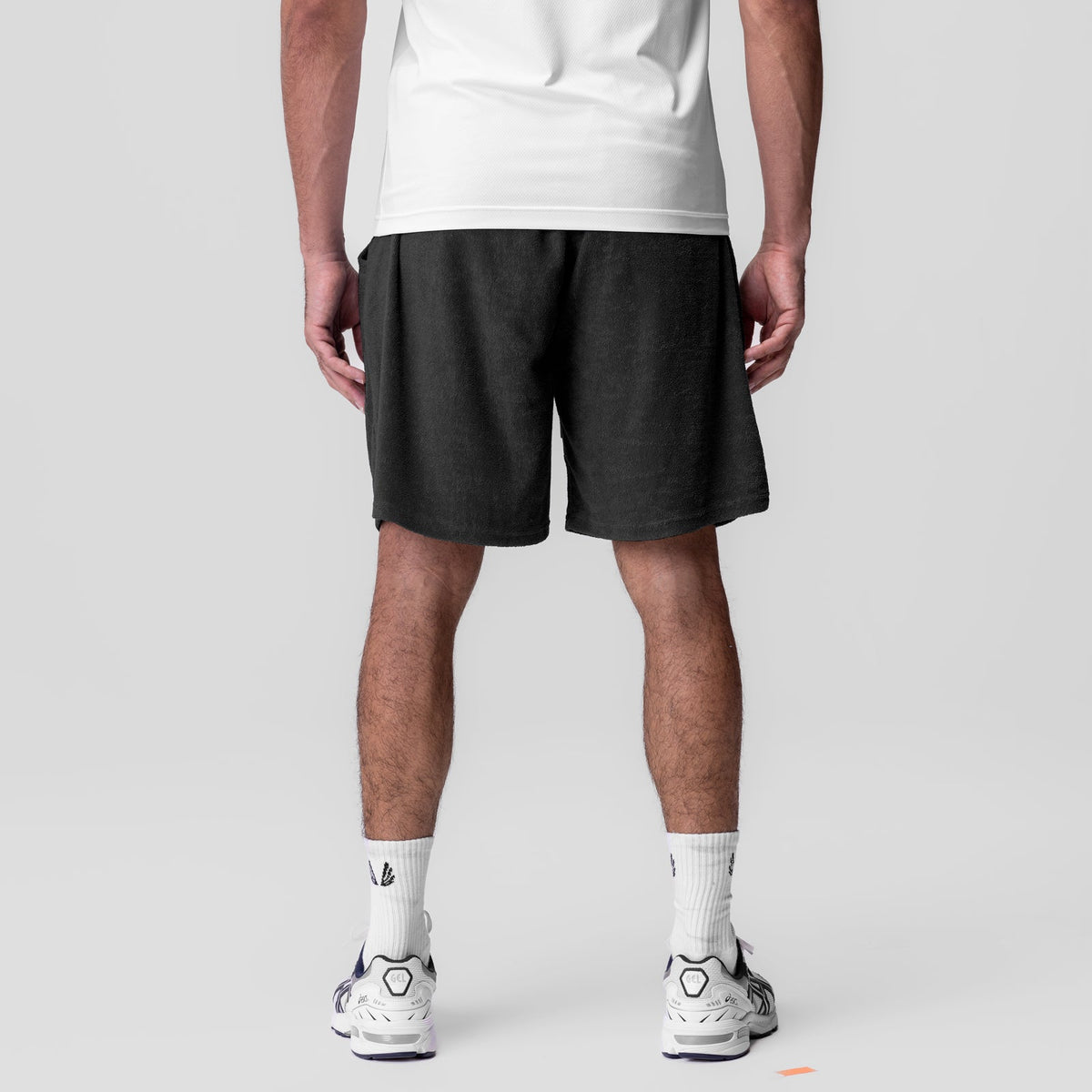 1094. Towel Terry Relaxed Short - Black | ASRV