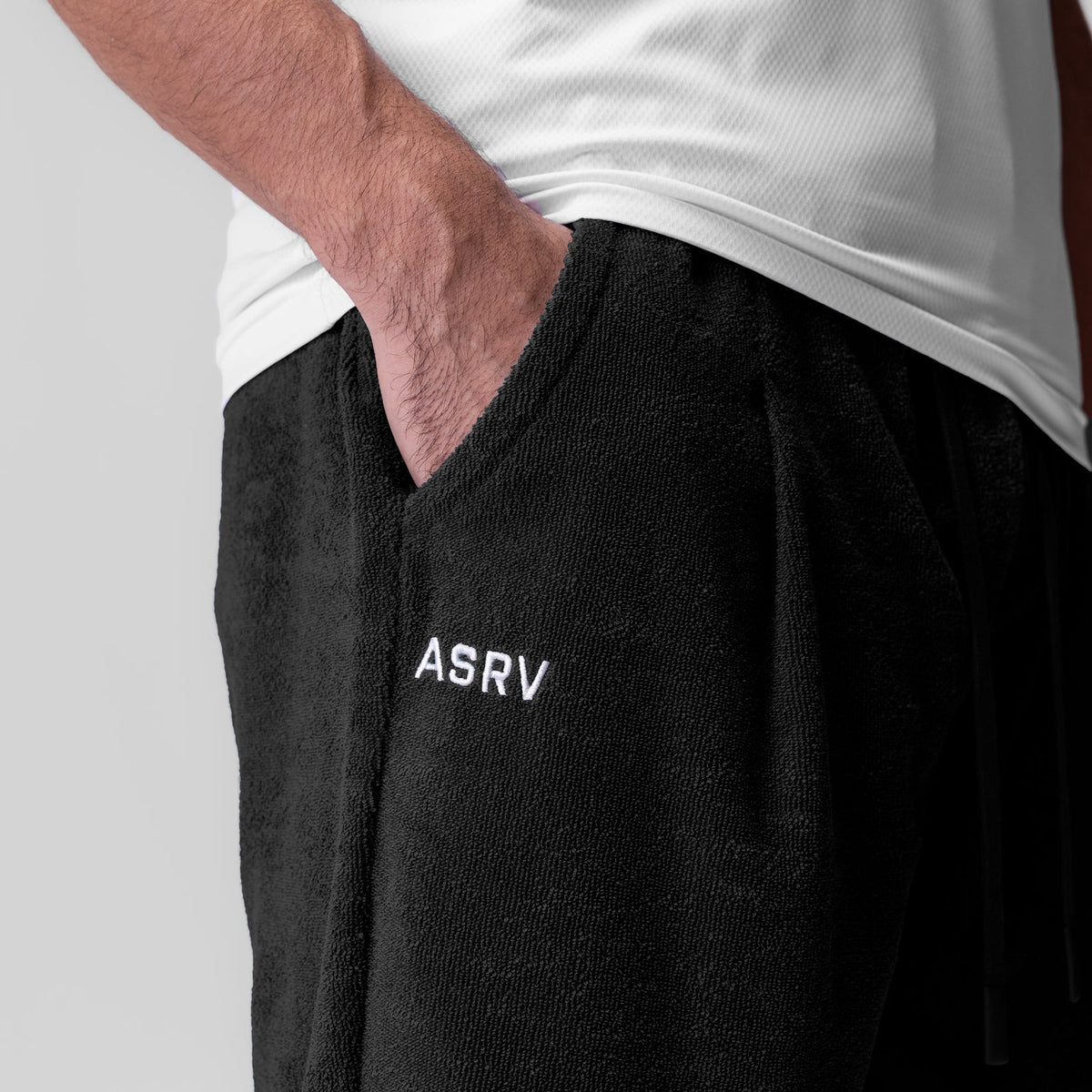1094. Towel Terry Relaxed Short - Black | ASRV