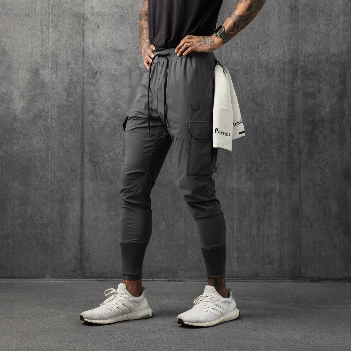 0825. Tetra-Lite® Cargo High Rib Jogger - Space Grey | ASRV