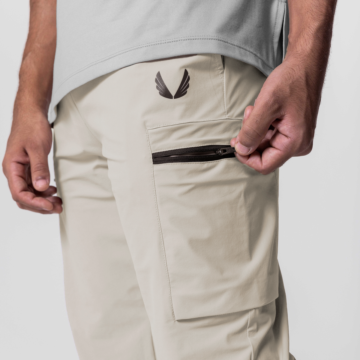 0656. Tetra-Lite® Standard Zip Jogger - Sand Smoke | ASRV