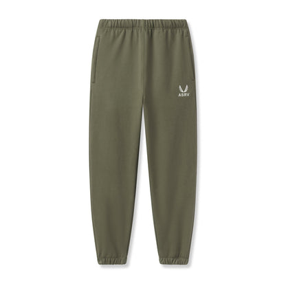 0655. Tech-Terry™ Oversized Sweats - Olive "Emblem" | ASRV