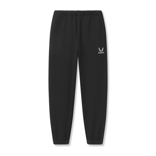 0655. Tech-Terry™ Oversized Sweats - Black "Emblem" | ASRV
