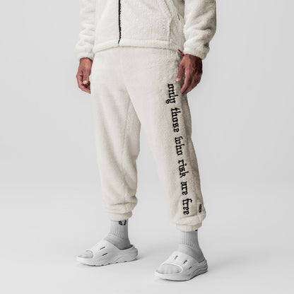 0692. Sherpa Recovery Sweats - Ivory Cream/Black | ASRV