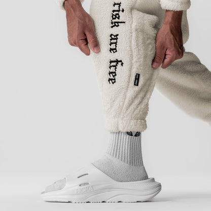 0692. Sherpa Recovery Sweats - Ivory Cream/Black | ASRV