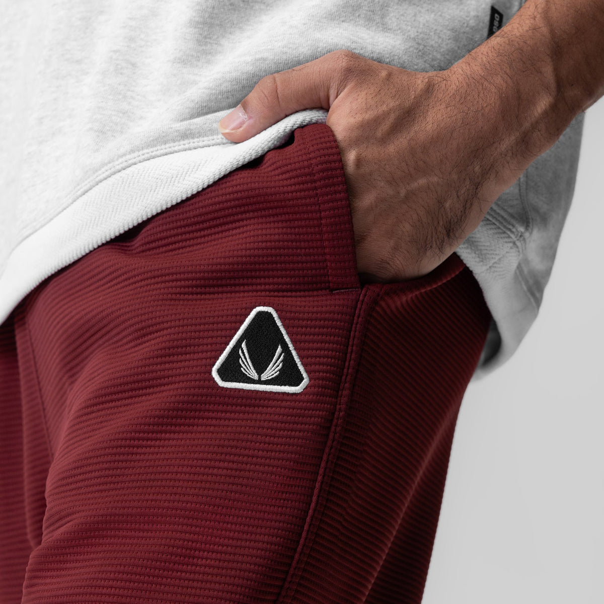 1034. Deltapeak® Straight Leg Sweats - Crimson | ASRV