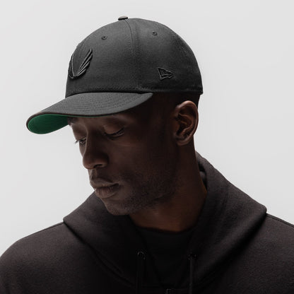 New Era® 59Fifty® Low Profile Hat - Black/Black "Wings" | ASRV