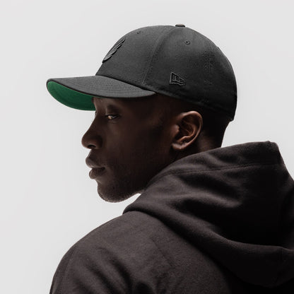 New Era® 59Fifty® Low Profile Hat - Black/Black "Wings" | ASRV