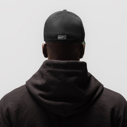 New Era® 59Fifty® Low Profile Hat - Black/Black "Wings" | ASRV