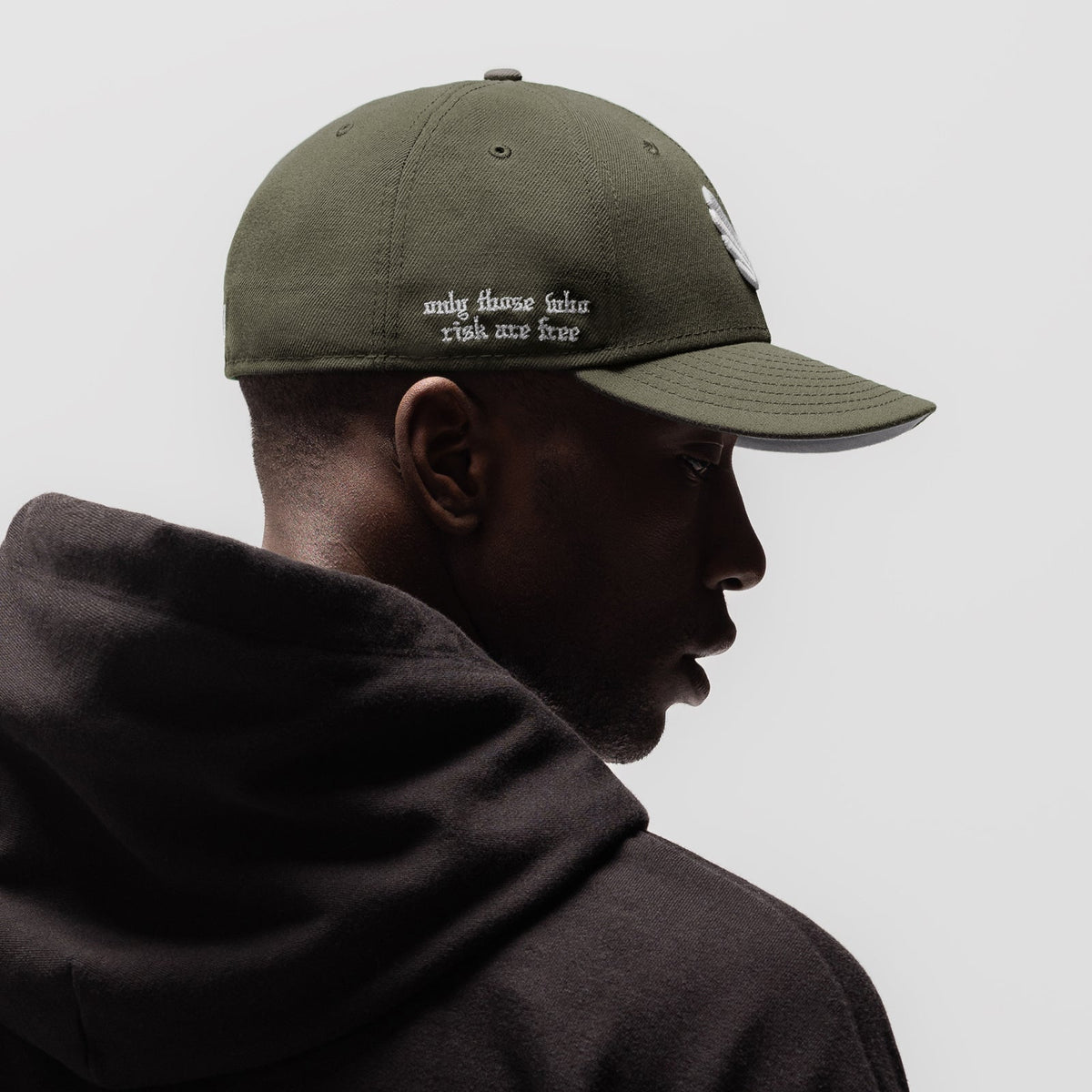 New Era® 59Fifty® Low Profile Hat - Faded Olive/White "Wings" | ASRV
