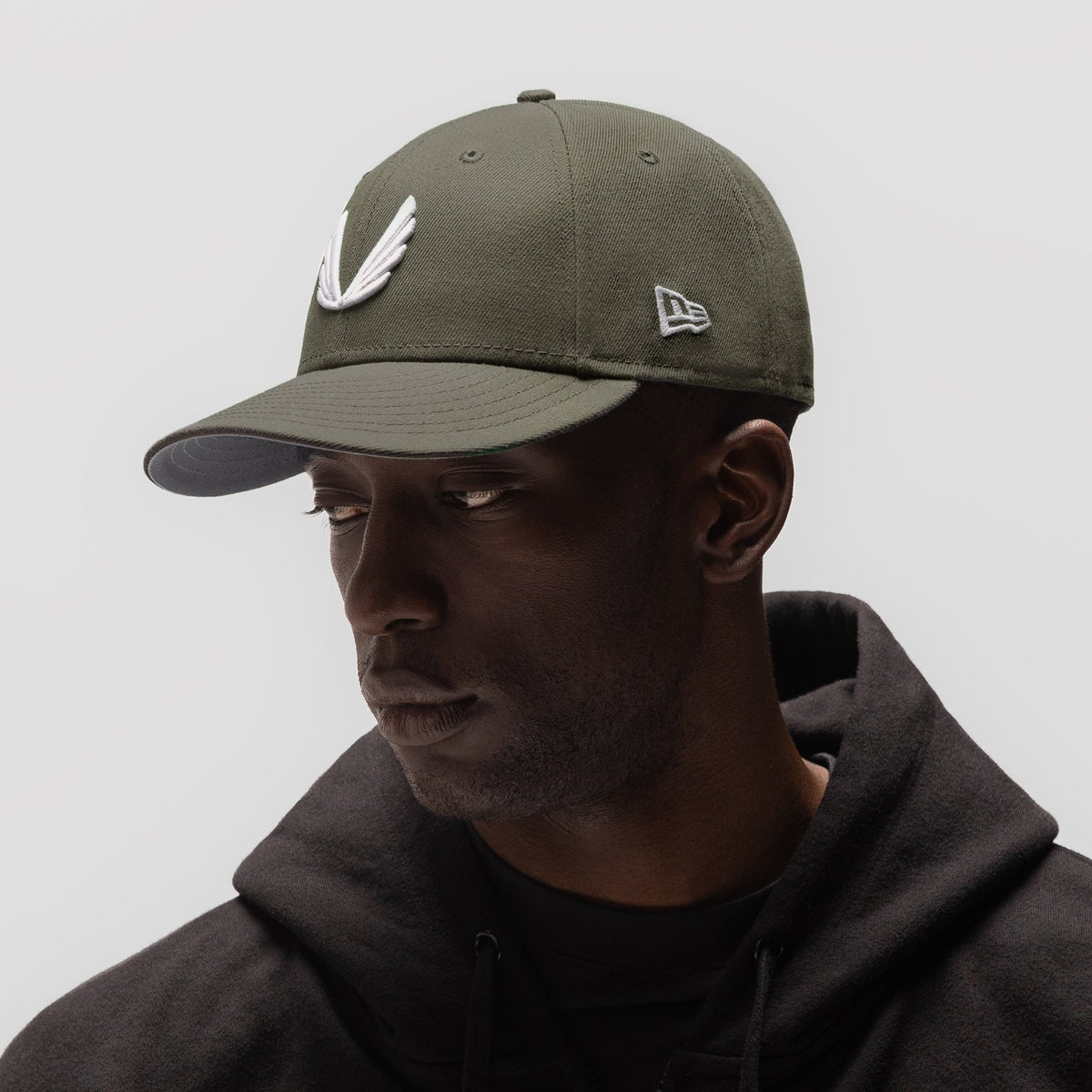 New Era® 59Fifty® Low Profile Hat - Faded Olive/White "Wings" | ASRV
