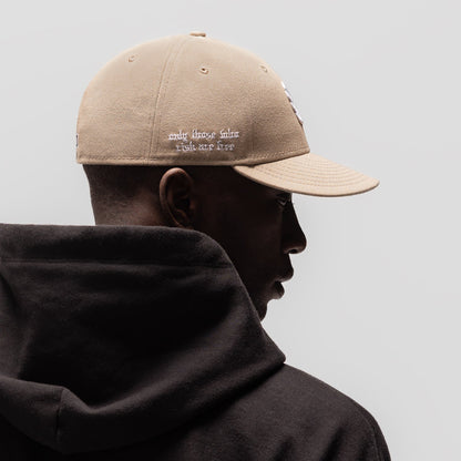 New Era® 59Fifty® Low Profile Hat - Beige/White "Wings" | ASRV
