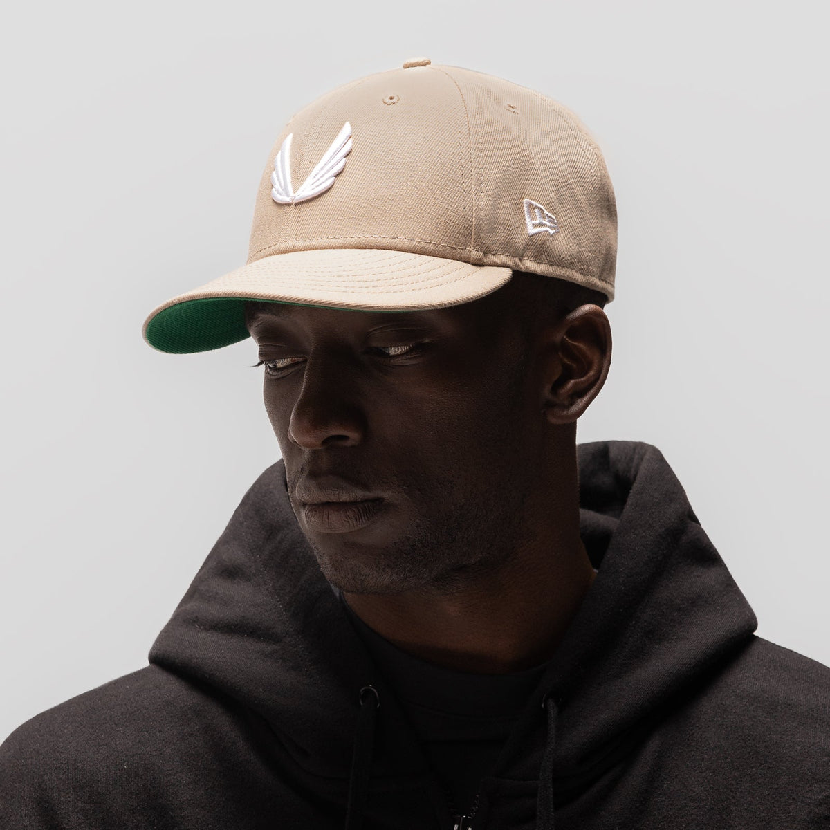 New Era® 59Fifty® Low Profile Hat - Beige/White "Wings" | ASRV