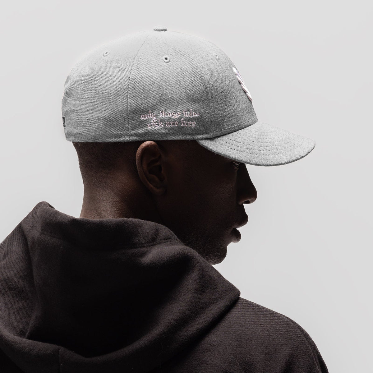 New Era® 59Fifty® Low Profile Hat - Heather Grey/White "Wings" | ASRV