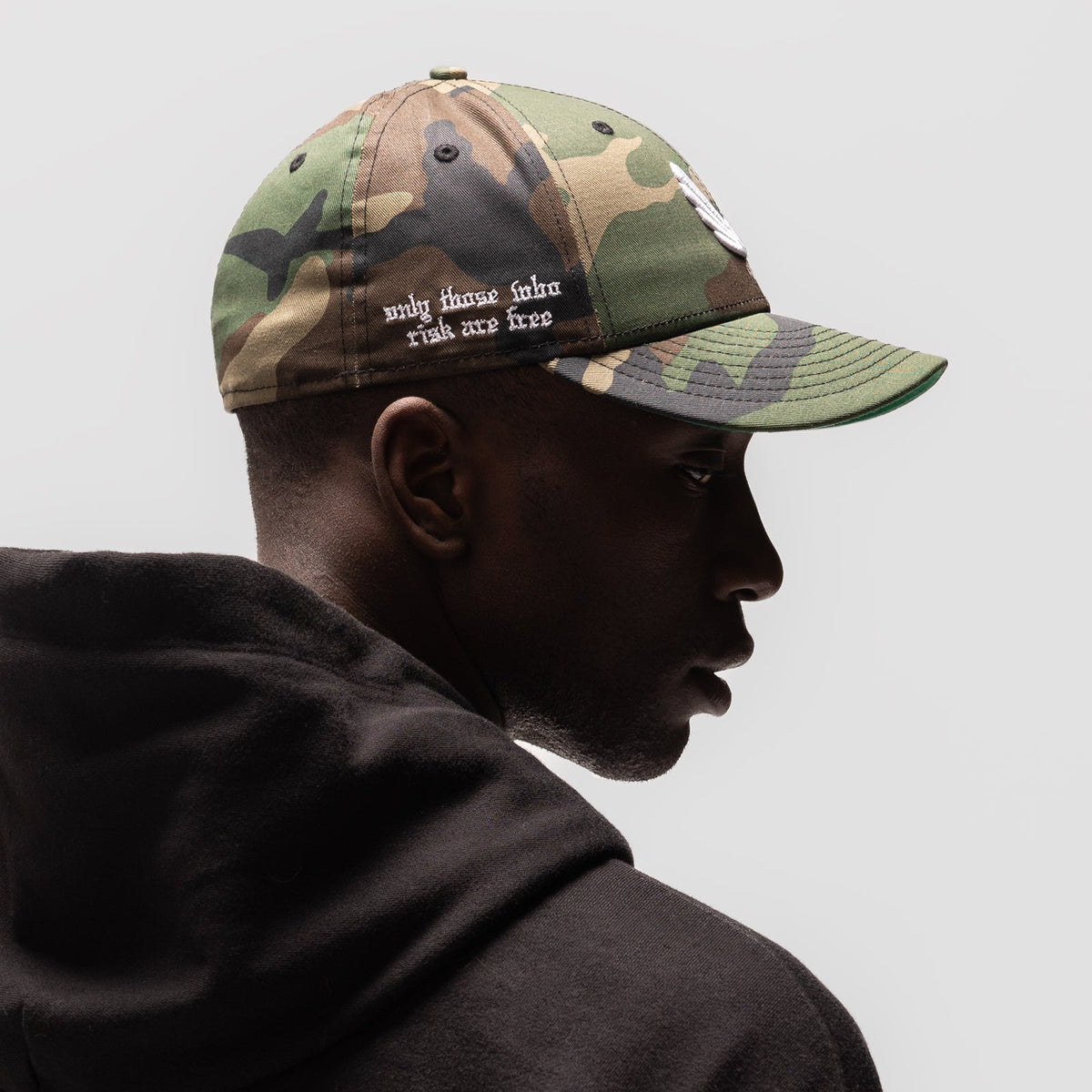 New Era® 59Fifty® Low Profile Hat - Woodland Camo/White "Wings" | ASRV