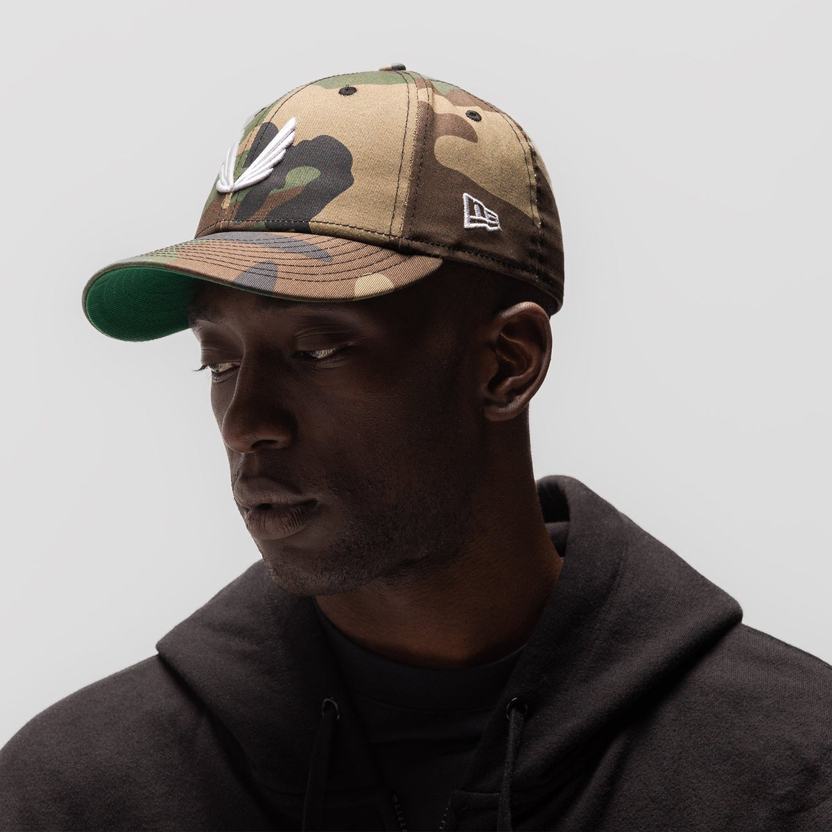 New Era® 59Fifty® Low Profile Hat - Woodland Camo/White "Wings" | ASRV