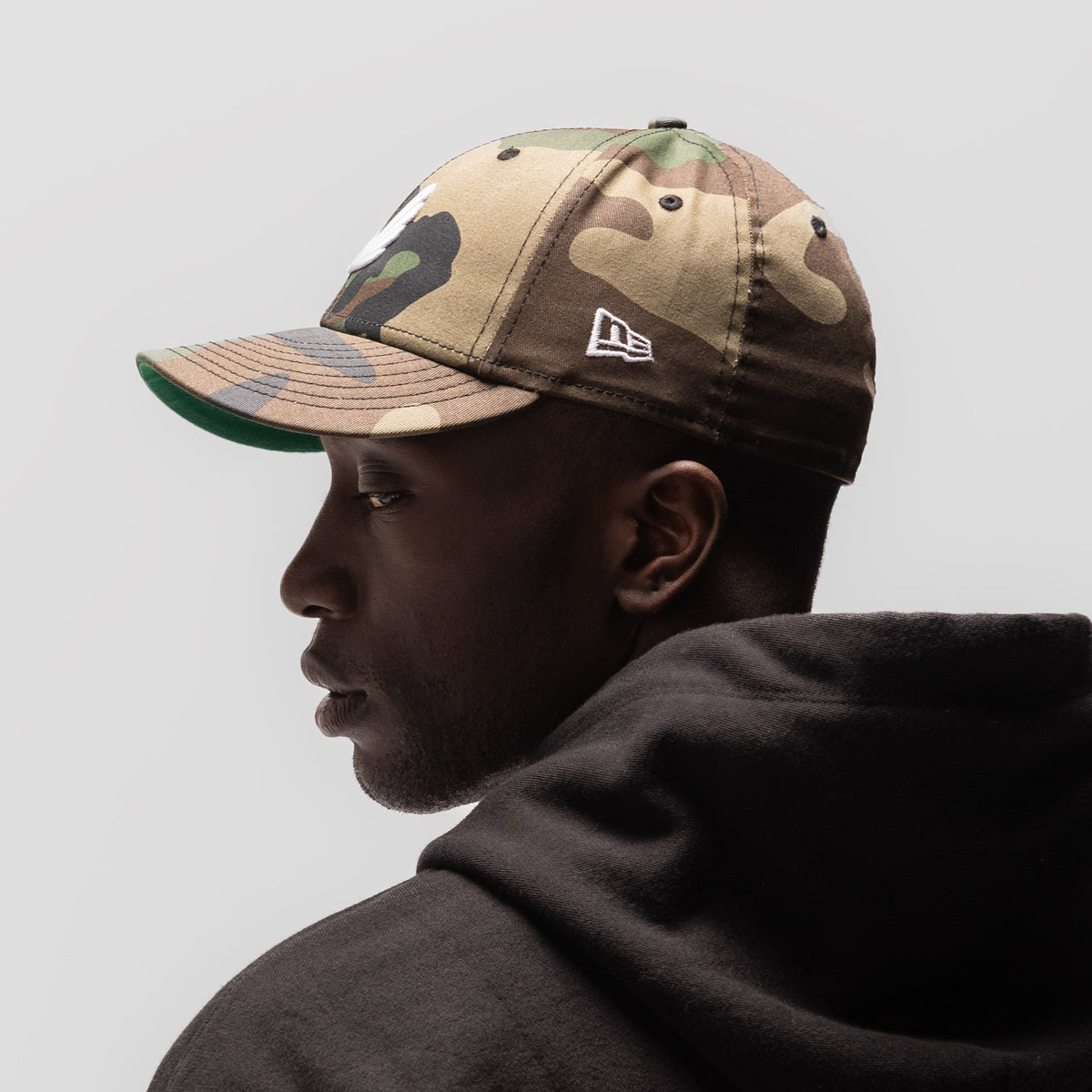 New Era® 59Fifty® Low Profile Hat - Woodland Camo/White "Wings" | ASRV