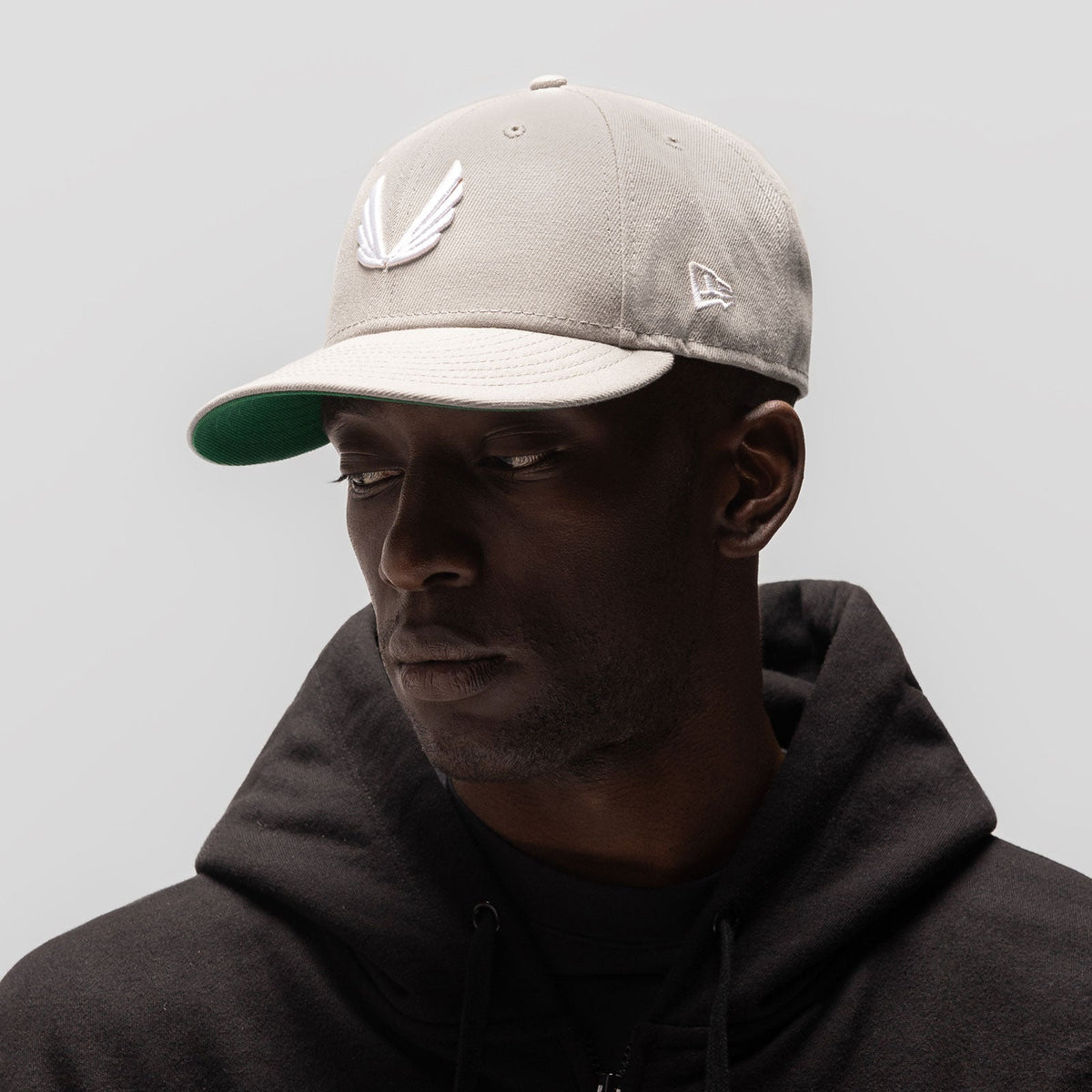 New Era® 59Fifty® Low Profile Hat - Stone/White "Wings" | ASRV