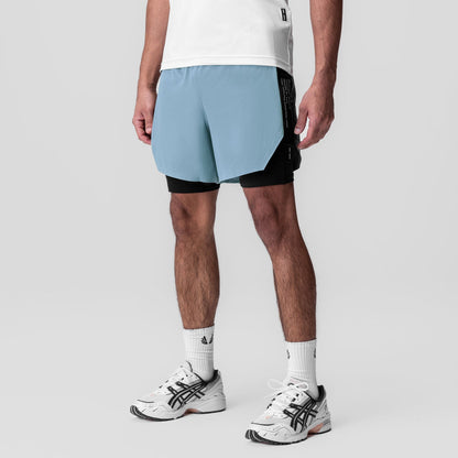 0953. Aerotex™ Hybrid Liner Short - Light Sky/Black | ASRV