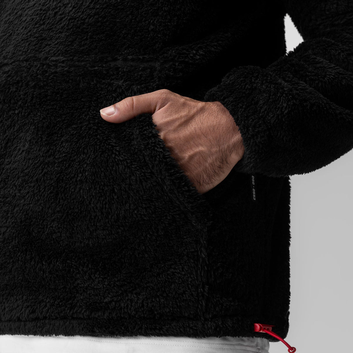 0553. Sherpa Recovery Hoodie - Black/White "Wings" | ASRV