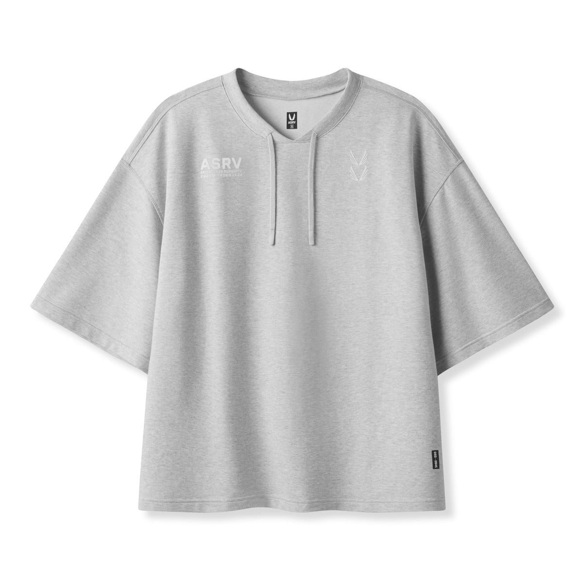 0945. Micro-Terry Warm-Up Tee - Heather Grey | ASRV
