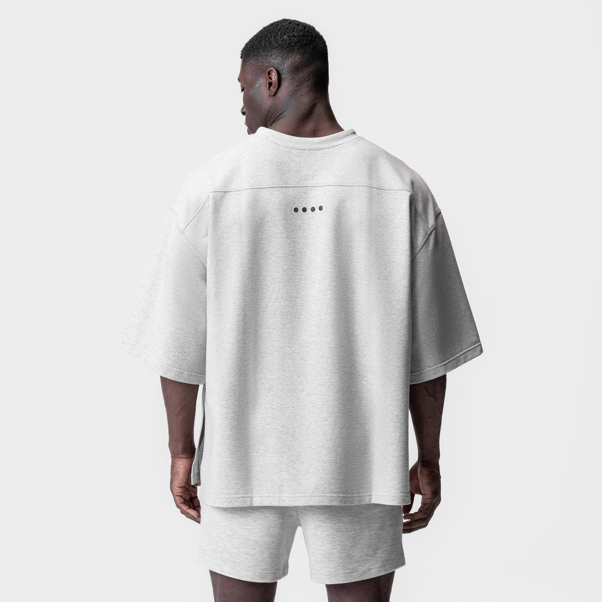 0945. Micro-Terry Warm-Up Tee - Heather Grey | ASRV